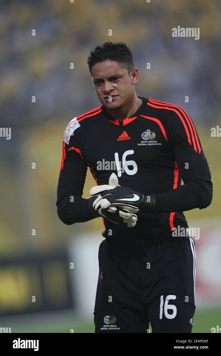 South Africa's goalkeeper Momeeb Josephs during the African Cup of Nations soccer match, Senegal vs South Africa in Kumasi, Ghana on January 31, 2008. The match ended in a 1-1 draw. Senegal failed to qualify for the next round of the competition. Photo by Steeve McMay/Cameleon/ABACAPRESS.COM Stock Photo