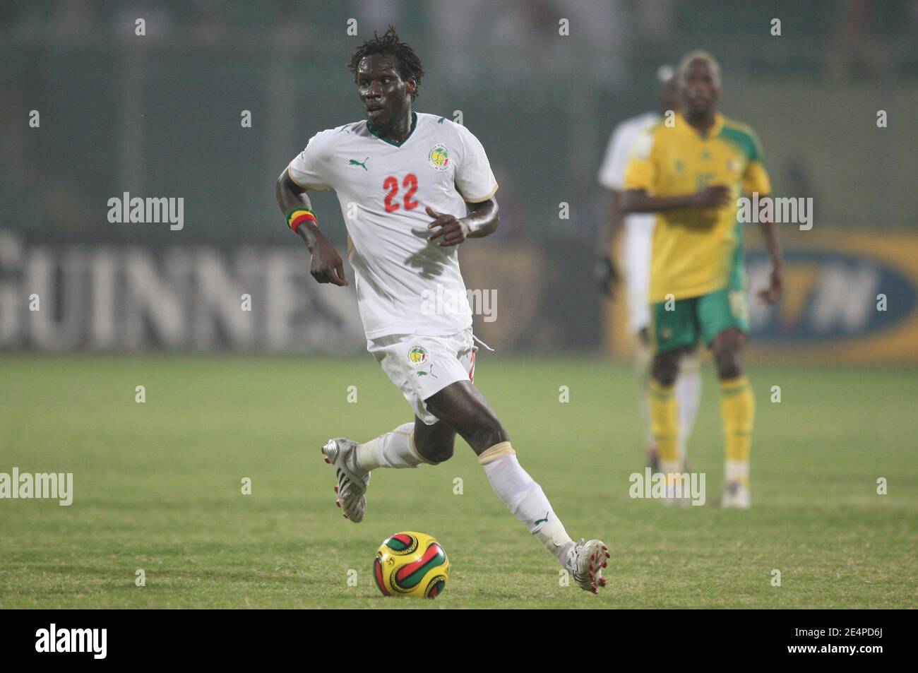 Senegal's Malick Ba Papa during the African Cup of Nations soccer match, Senegal vs South Africa in Kumasi, Ghana on January 31, 2008. The match ended in a 1-1 draw. Senegal failed to qualify for the next round of the competition. Photo by Steeve McMay/Cameleon/ABACAPRESS.COM Stock Photo