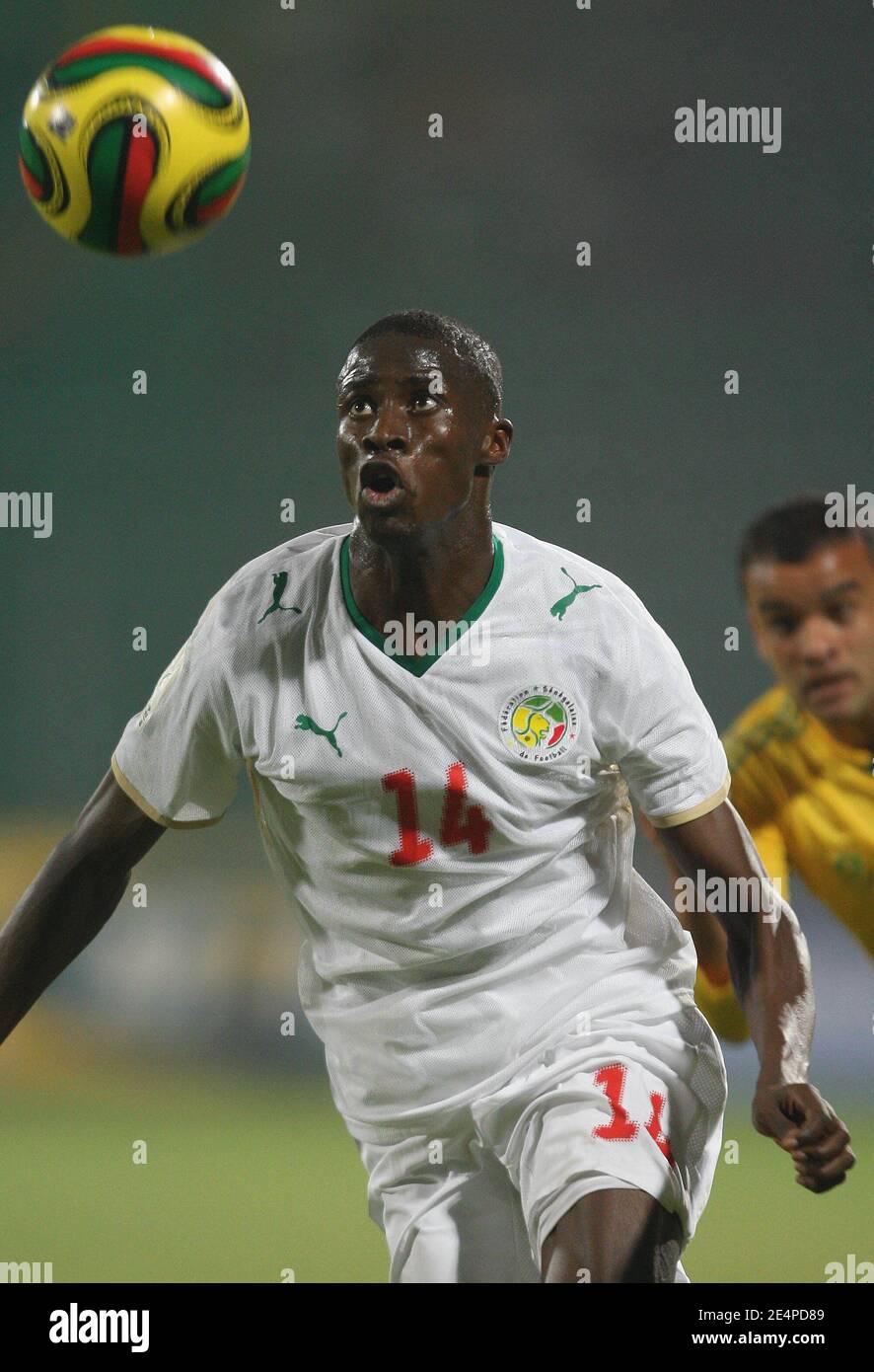 Senegal's Papa Waigo NDiaye during the African Cup of Nations soccer match, Senegal vs South Africa in Kumasi, Ghana on January 31, 2008. The match ended in a 1-1 draw. Senegal failed to qualify for the next round of the competition. Photo by Steeve McMay/Cameleon/ABACAPRESS.COM Stock Photo