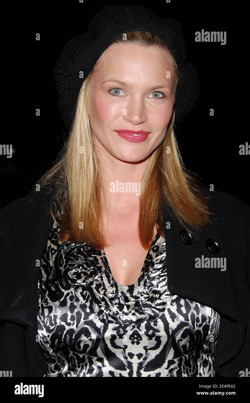 Actress Natasha Henstridge front row at the Rock And Republic Fall 2008 Collection show during the Mercedes-Benz Fashion Week at Bryant Park in New York City, NY, USA on February 2, 2008. Photo by Gregorio Binuya/ABACAPRESS.COM Stock Photo