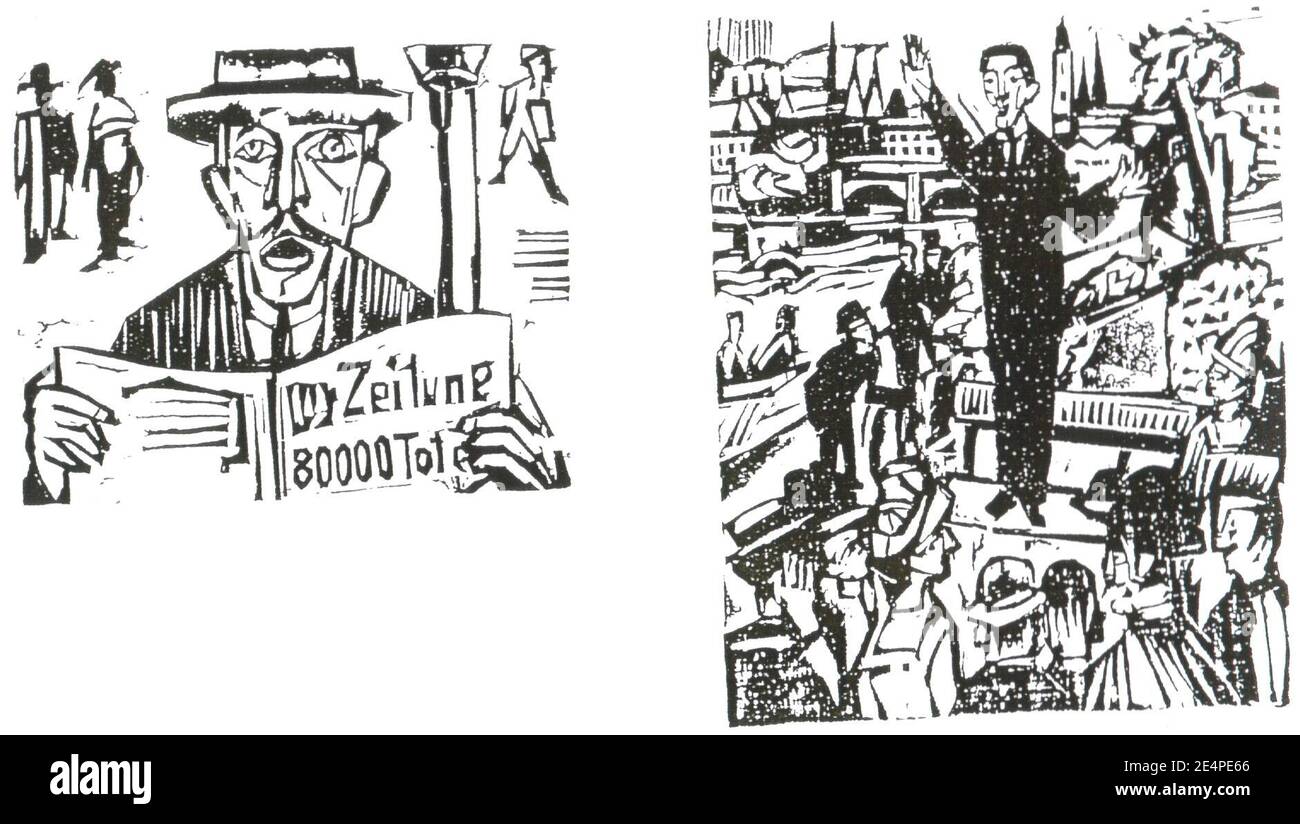 Max Daetwyler Holzschnitte Ernst Ludwig Kirchner 2. Stock Photo