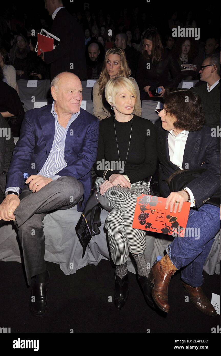 L R Barry Diller Ellen Barkin and Fran Leibowitz front row at