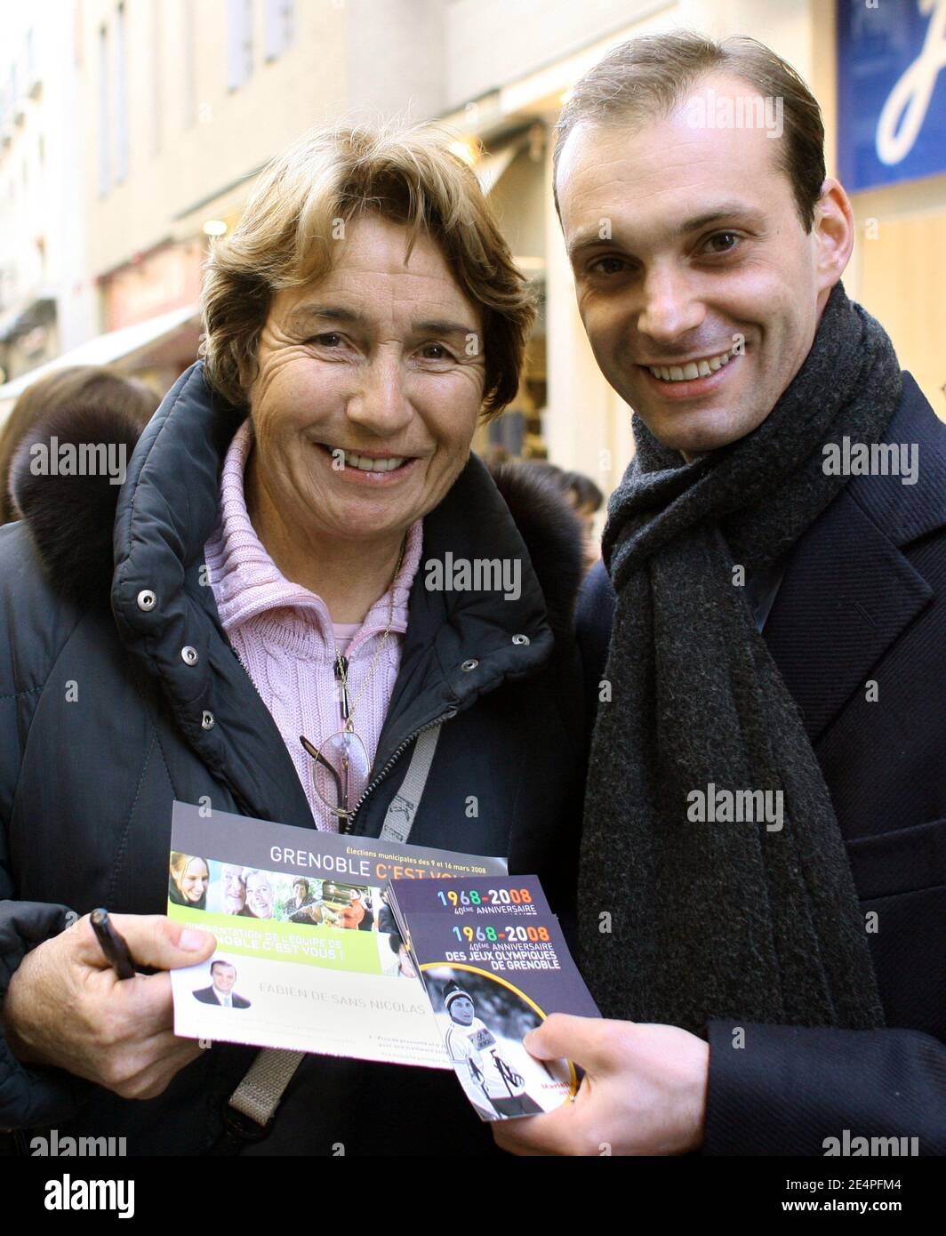Former Skiing World Champion Marielle Goitschel Supports Ump Mayoral Elections Candidate Fabien De Sans Nicolas For