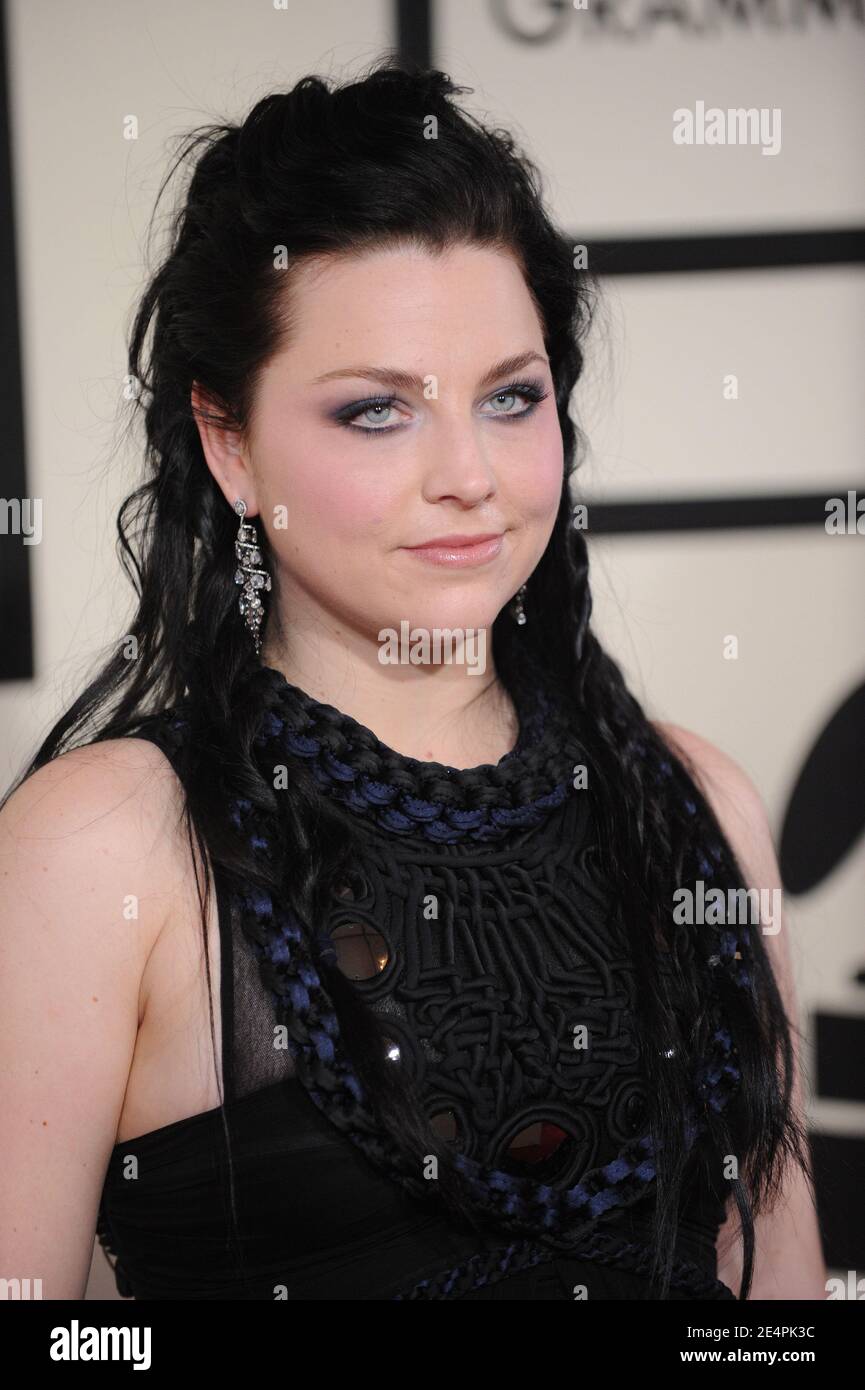 Evanescence lead singer Amy Lee attends the 50th Annual Grammy Awards