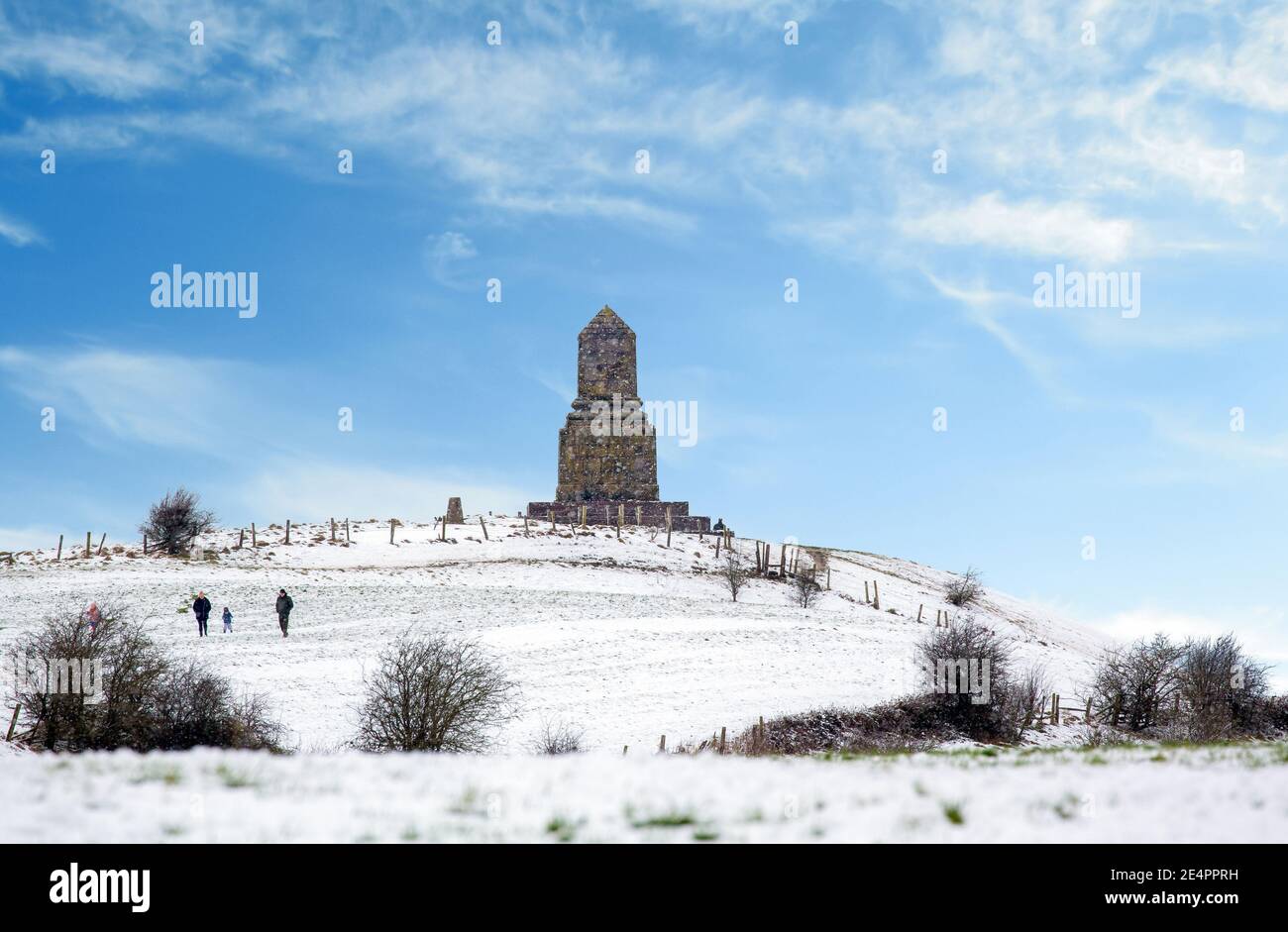 The John Wedgwood memorial monument on Bignall Hill at Red Street