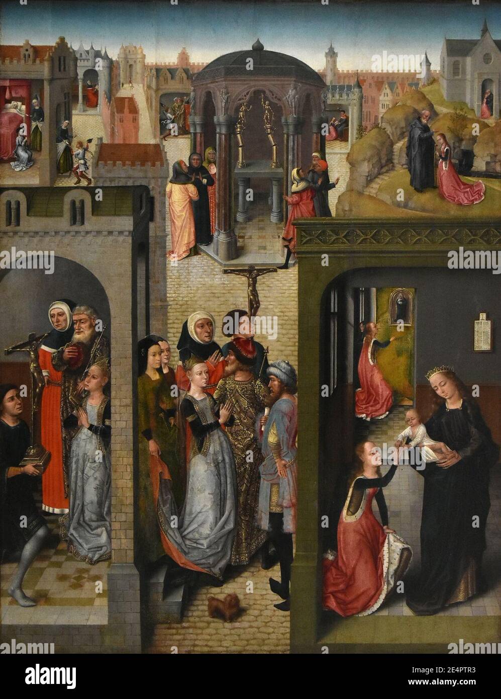 Meester van de Catharinalegende (ca.1470-1500) Episoden uit het leven van de H. Catharina Stock Photo