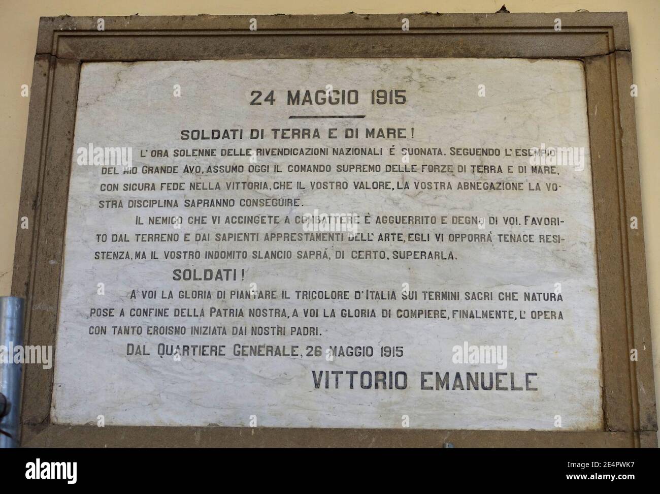 May 24, 1915 memorial - Palazzo dei Priori - Viterbo, Italy Stock Photo -  Alamy