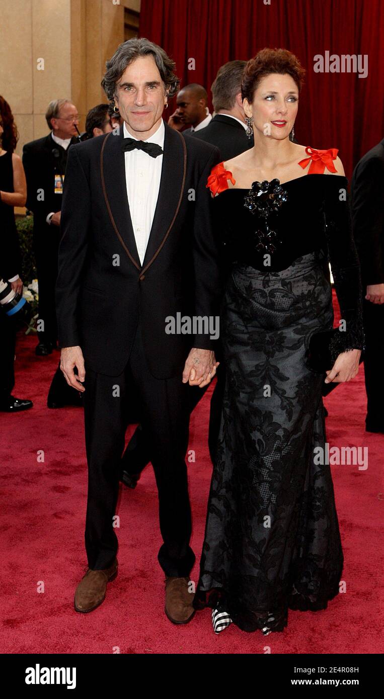 Daniel Day-Lewis and wife Rebecca Miller arrive at the 80th Academy ...