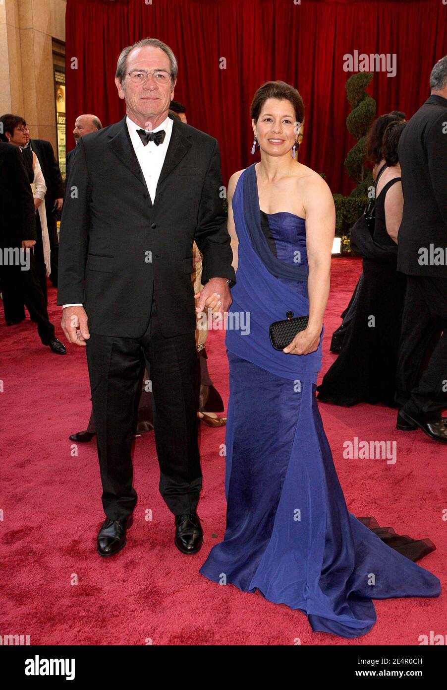 Tommy Lee Jones and wife Dawn arrive at the 80th Academy Awards, held at the Kodak Theater on Hollywood Boulevard in Los Angeles, CA, USA on February 24, 2008. Photo by Ian West/PA Photos/ABACAPRESS.COM Stock Photo
