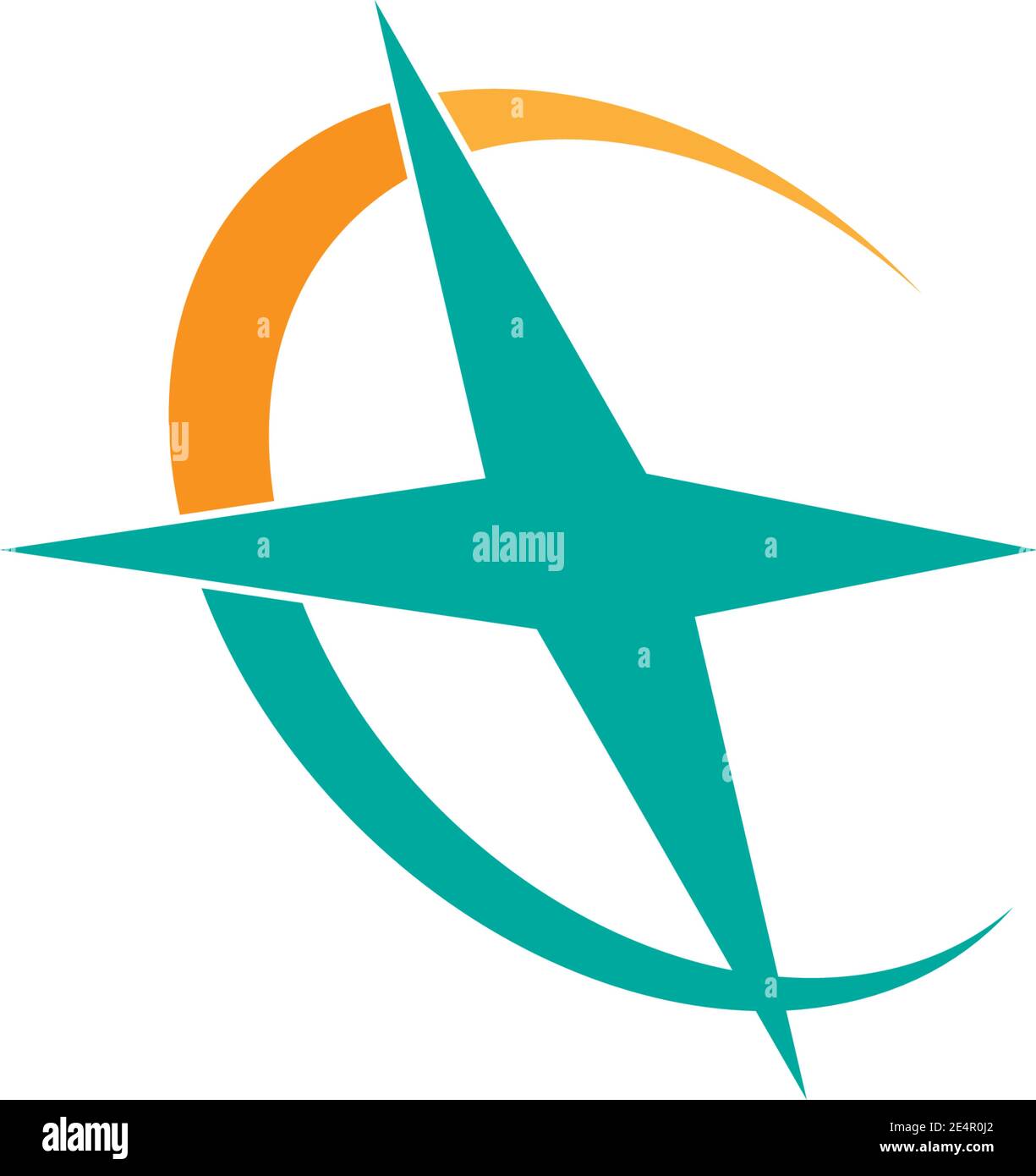 Compass Logo Template vector icon illustration design Stock Vector
