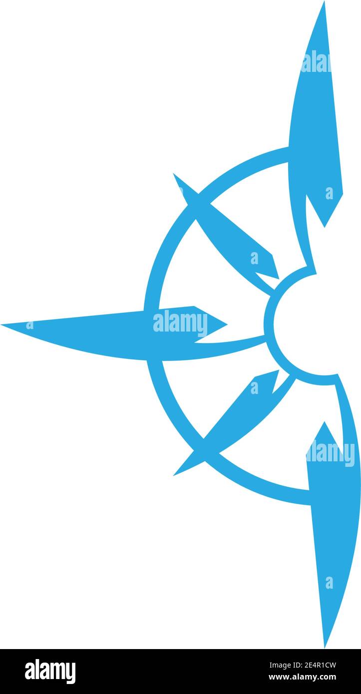 Compass Logo Template vector icon illustration design Stock Vector