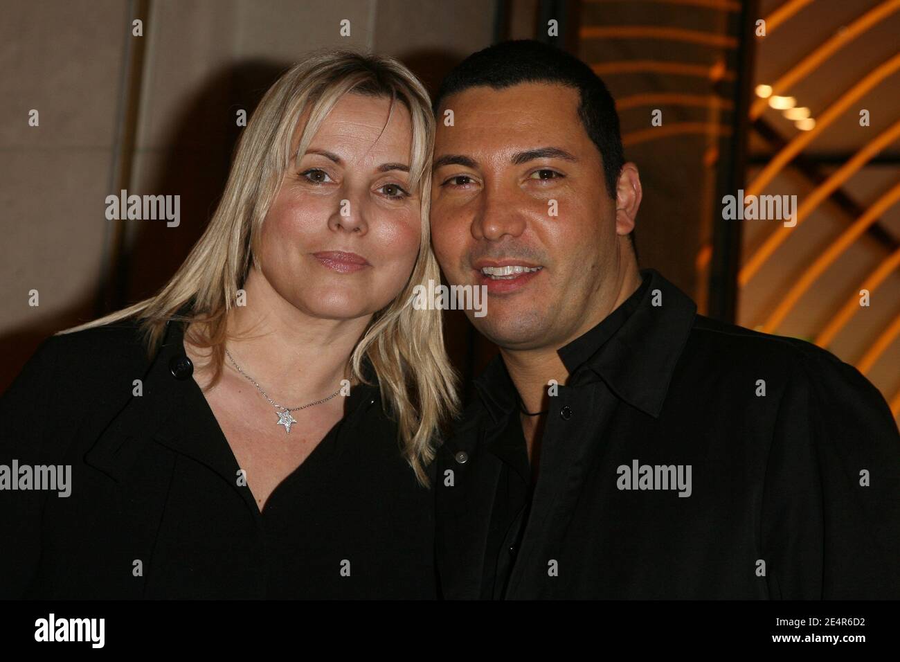 Sophie Favier and a friend Cedric attend the opening of new 'Fendi' store on Avenue Montaigne in Paris, France on February 29, 2008. Photo by Guignebourg-Nebinger-Orban-Taamallah/ABACAPRESS.COM Stock Photo
