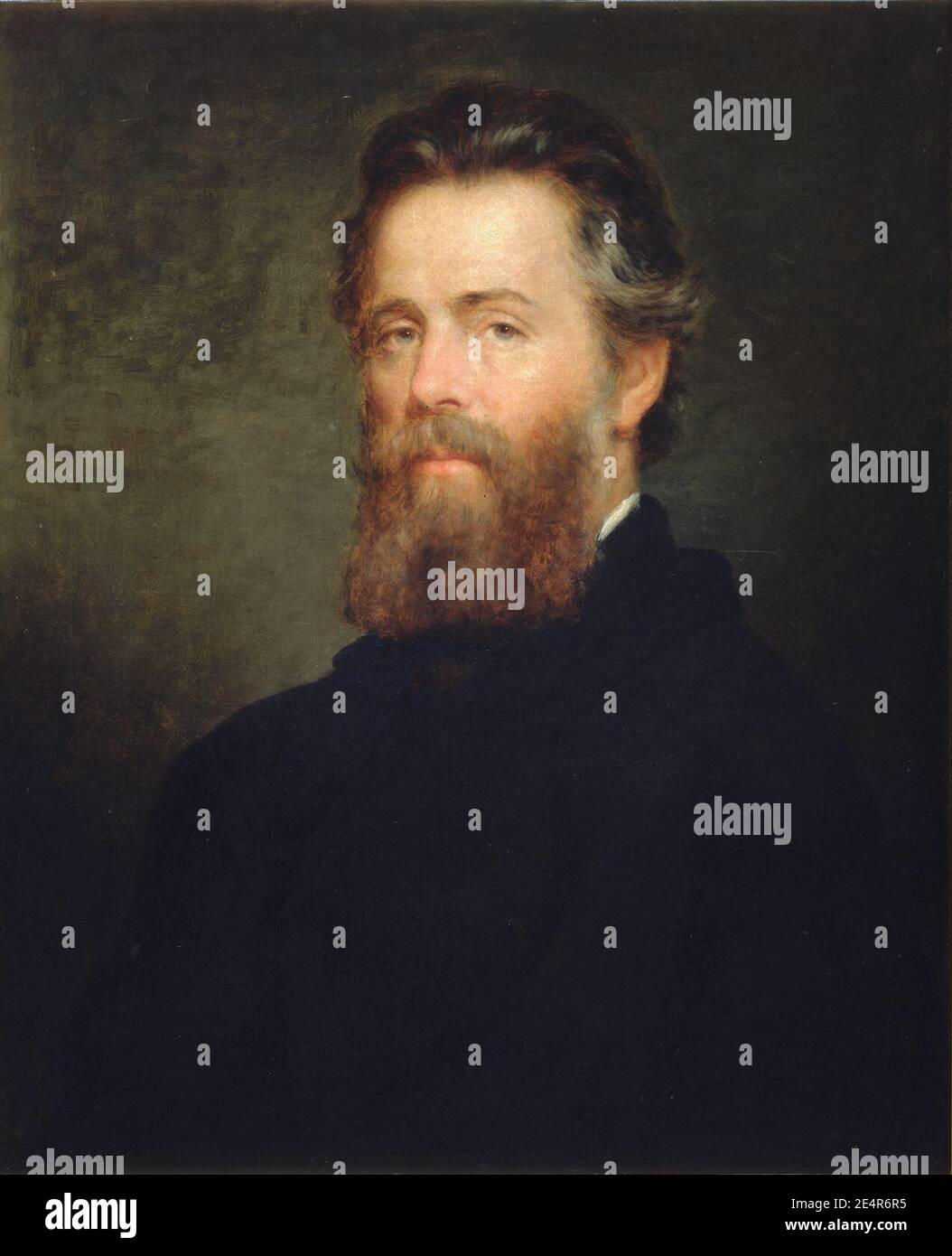 Herman Melville by Joseph O Eaton. Stock Photo