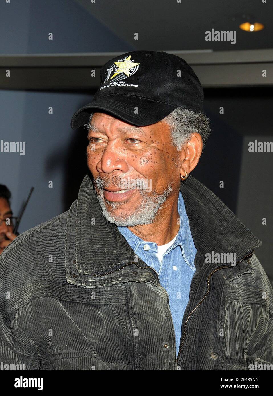 Morgan Freeman arriving for the premiere of HBO's first two parts of the  Home Box Office miniseries 'John Adams' held at The Museum of Modern Art in  New York City, NY, USA