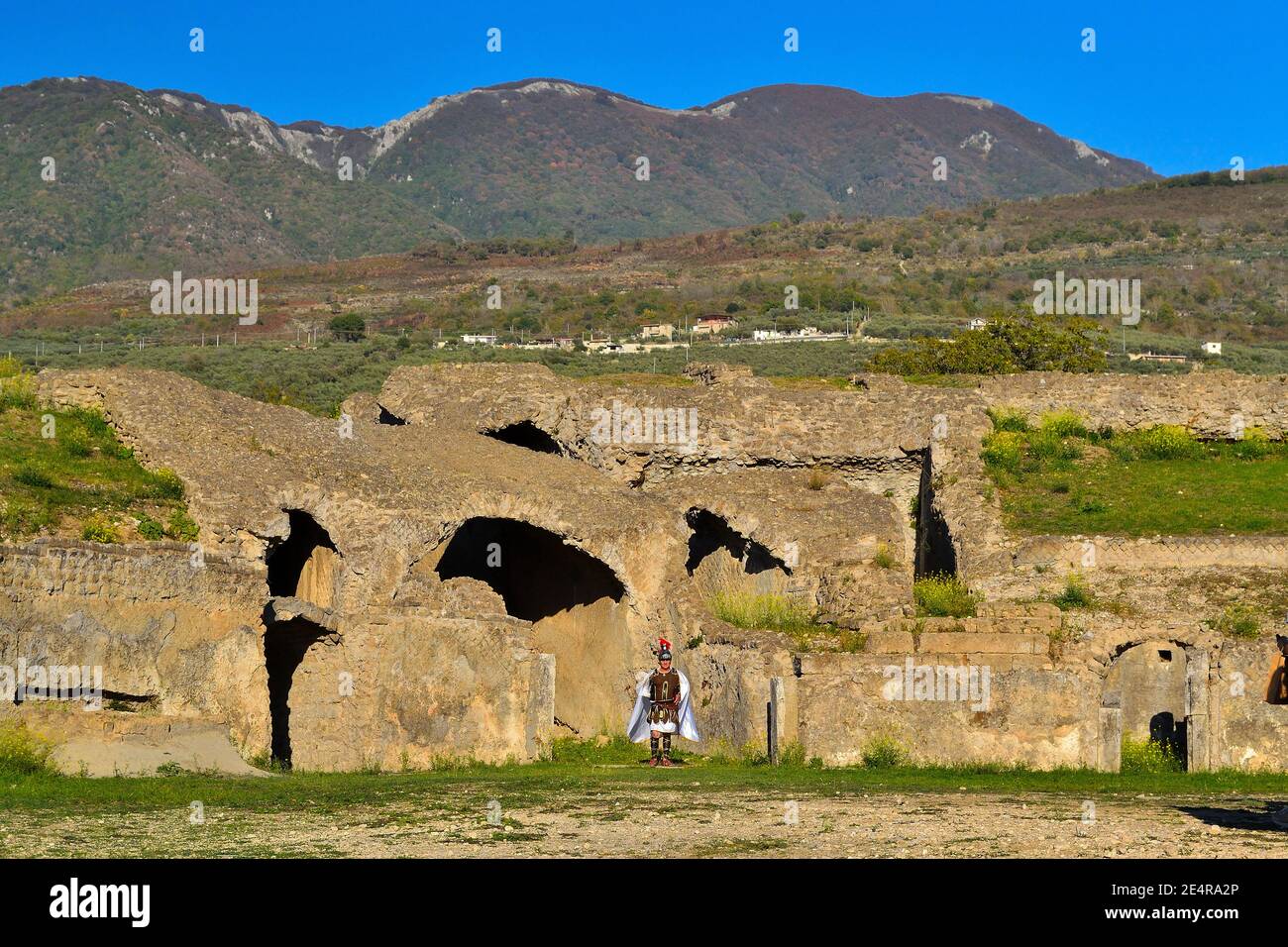 Roman soldier in amphitheater Stock Photo - Alamy
