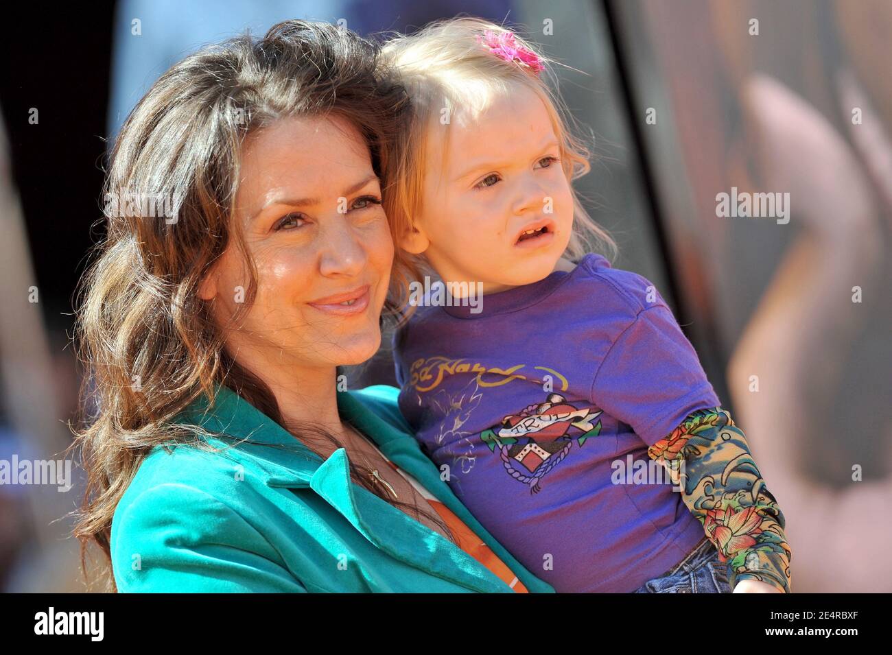 Joely Fisher and daughter attend the premiere of 'Dr. Seuss Horton Hears A Who!' at The Mann Village Theater in Westwood, Los Angeles, CA, USA on March 8, 2008. Photo by Lionel Hahn/ABACAPRESS.COM Stock Photo