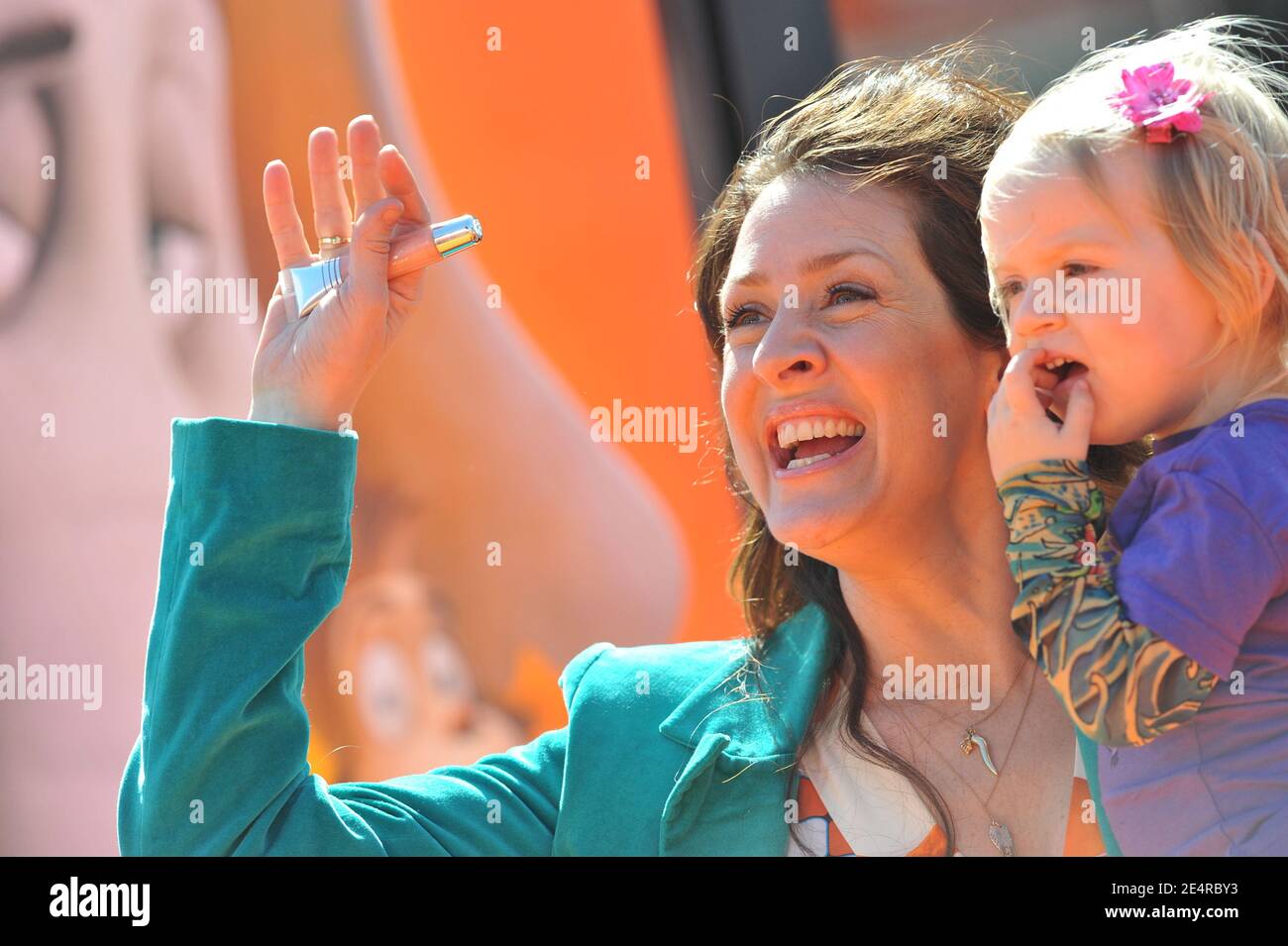 Joely Fisher and daughter attend the premiere of 'Dr. Seuss Horton Hears A Who!' at The Mann Village Theater in Westwood, Los Angeles, CA, USA on March 8, 2008. Photo by Lionel Hahn/ABACAPRESS.COM Stock Photo
