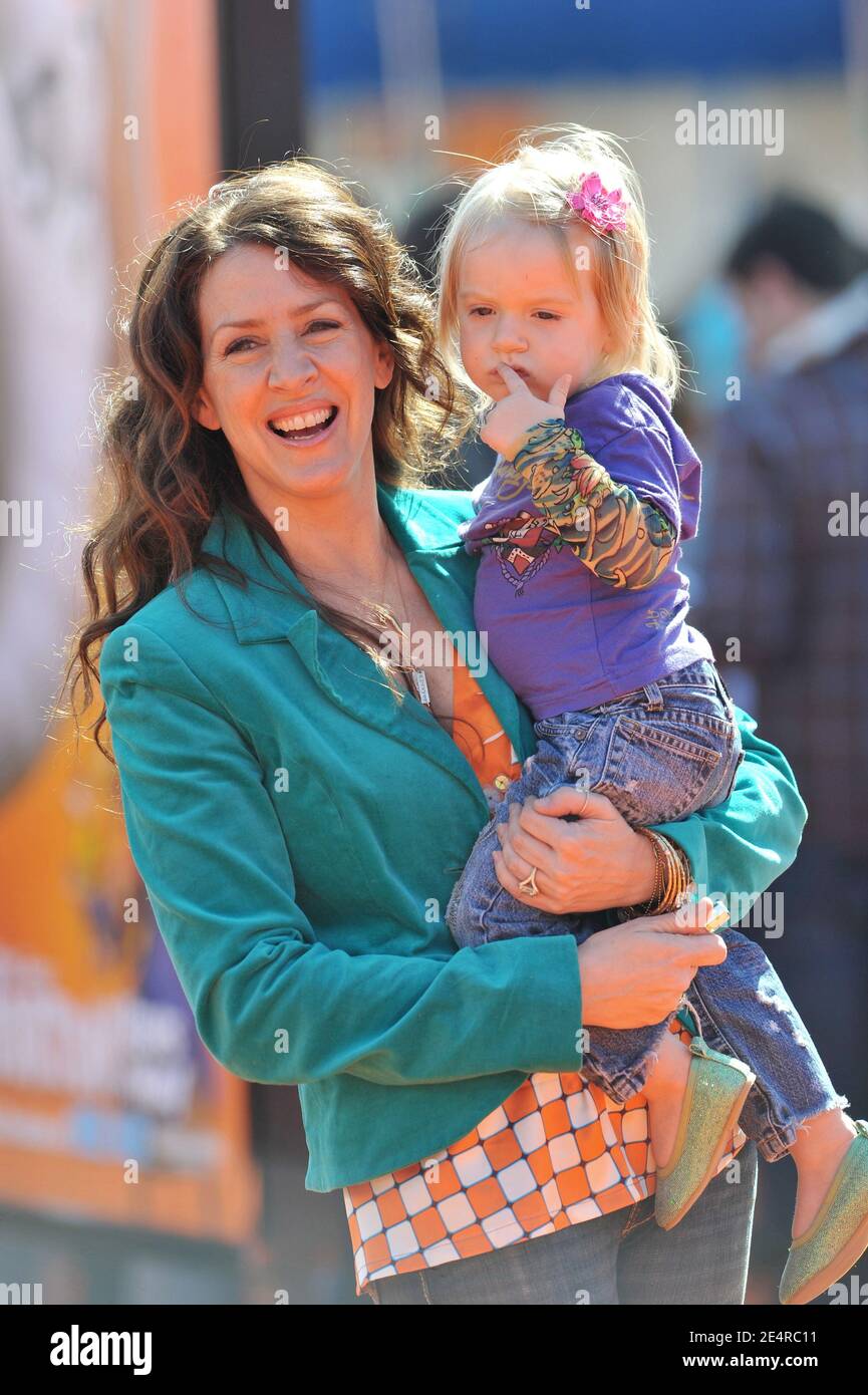 Joely Fisher and daughter attend the premiere of 'Dr. Seuss Horton Hears A Who!' at The Mann Village Theater in Westwood, Los Angeles, CA, USA on March 8, 2008. Photo by Lionel Hahn/ABACAPRESS.COM Stock Photo