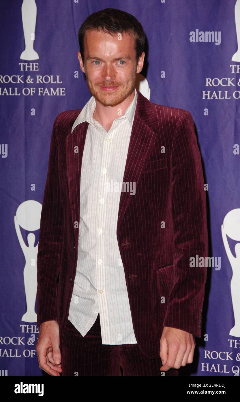 Musician Damien Rice poses in the press room during the 2008 Rock & Roll Hall of Fame Induction ceremony at the Waldorf-Astoria Hotel in New York City, USA on March 10, 2008. Photo by Gregorio Binuya/ABACAPRESS.COM Stock Photo