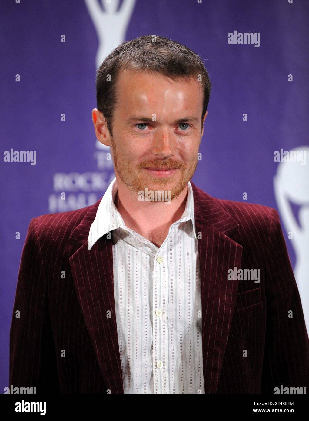 Singer Damien Rice in the press room during the 2008 Rock & Roll Hall of Fame Induction Ceremony, held at the Waldorf-Astoria Hotel in New York City, NY, USA on Monday, March 10, 2008. Photo by David Miller/ABACAPRESS.COM Stock Photo