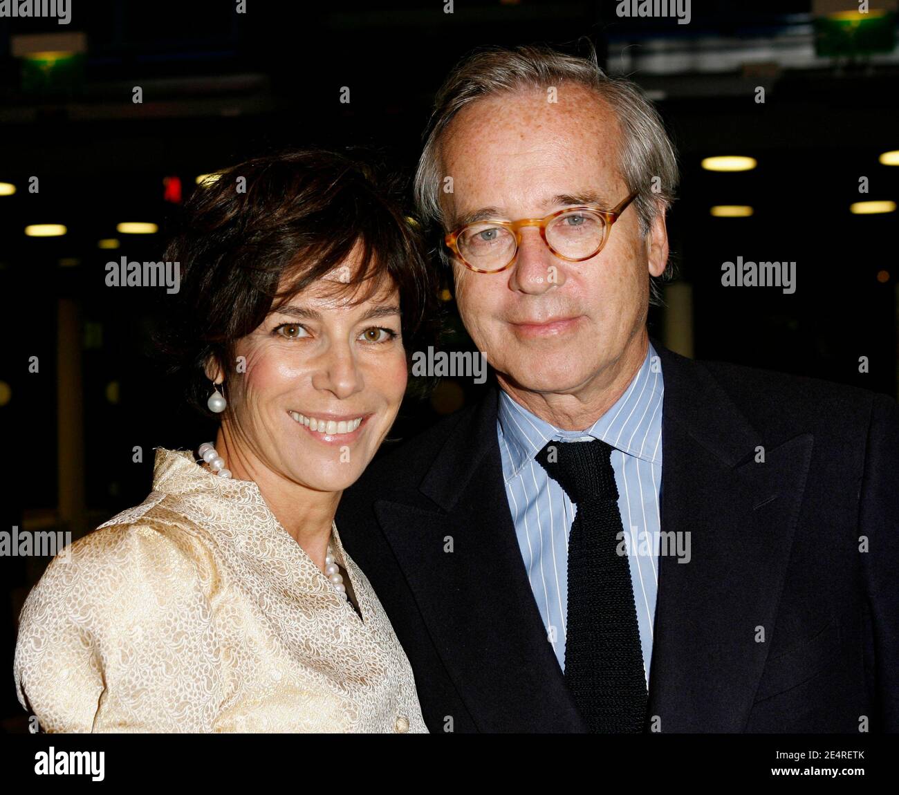 Christine Orban and Olivier attend the Friends of Beaubourg Party to celebrate the 31th anniversary of the Beaubourg Museum, on March 11, 2008 in Paris, France. Photo by Marco Vitchi/ABACAPRESS.COM Stock Photo