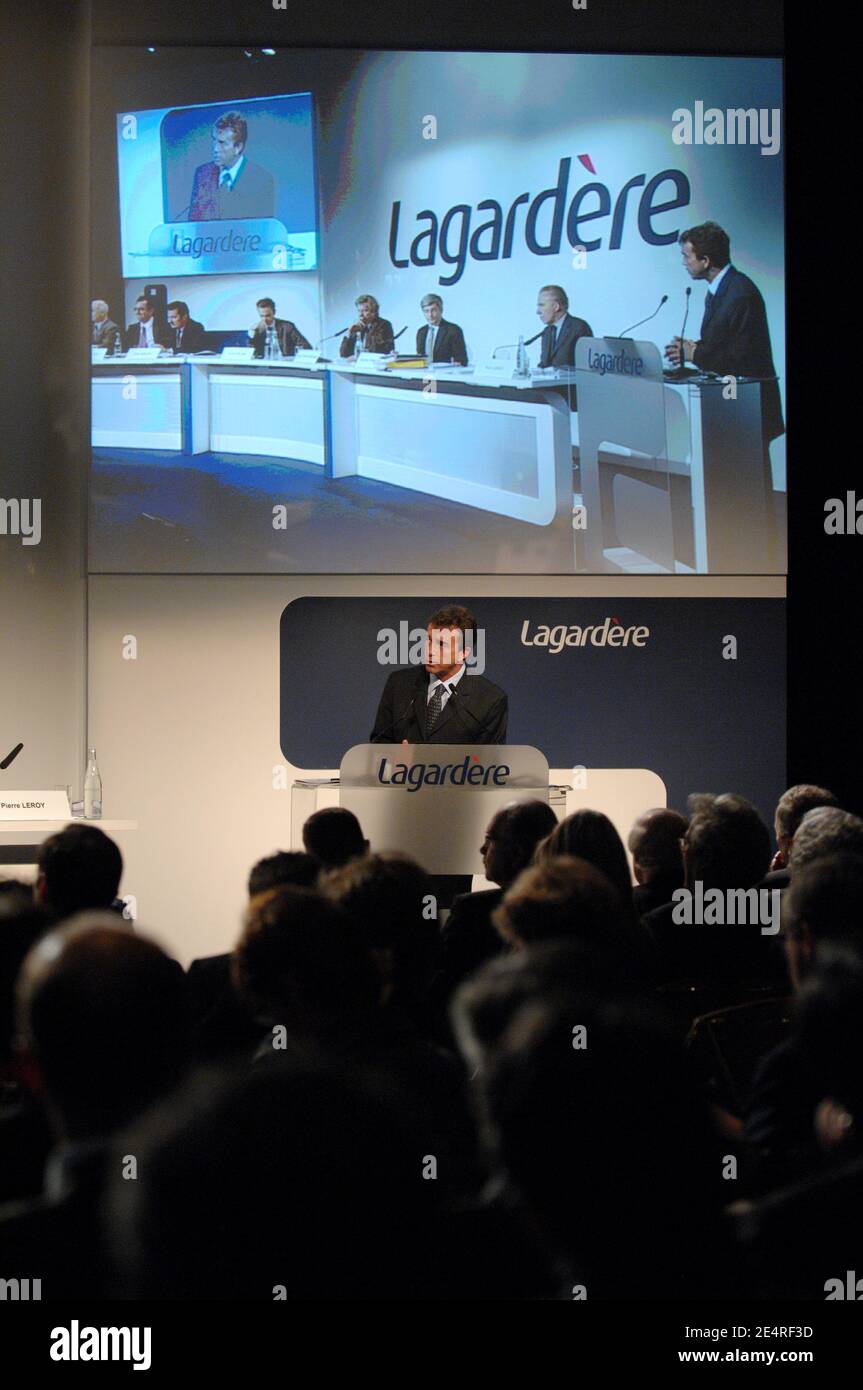 Lagardere Group CEO Arnaud Lagardere pictured during the Lagardere