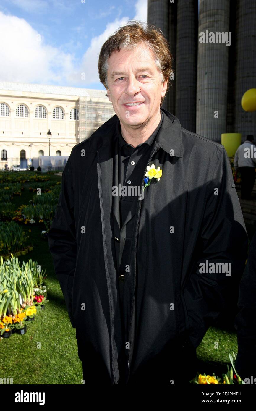 Henri Sannier seen at the launch of 'Une jonquille pour la vie' operation at Pantheon in Paris, France on March 21, 2008, to support the fight against cancer. Photo by Mehdi Taamallah/ABACAPRESS.COM Stock Photo