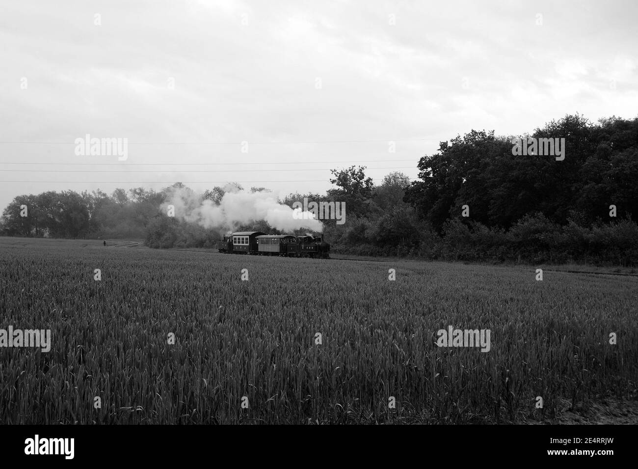 SBR No. 9 and 'Saccharine' between the balloon loop and Oak Tree Halt. Stock Photo