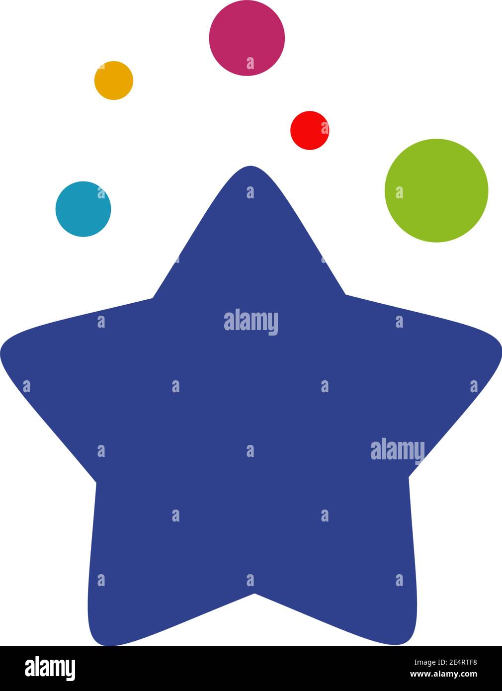 Star icon logo design vector illustration template Stock Vector