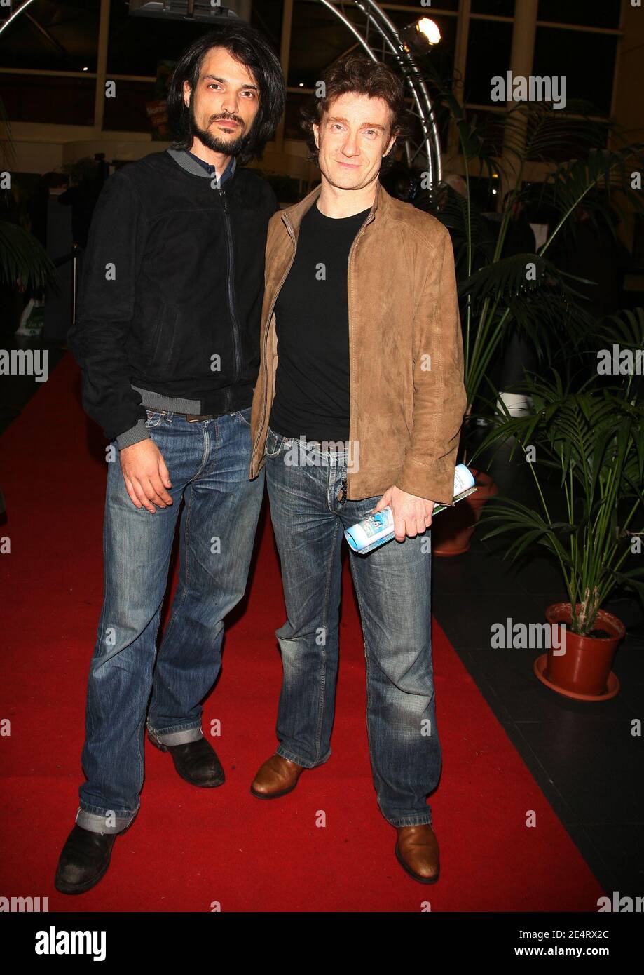 Actors Vincent Martinez and Thierry Fremont attend the opening night ceremony of the 19th Valenciennes adventures film festival in Valenciennes, France on March 28, 2008. Photo by Denis Guignebourg/ABACAPRESS.COM Stock Photo