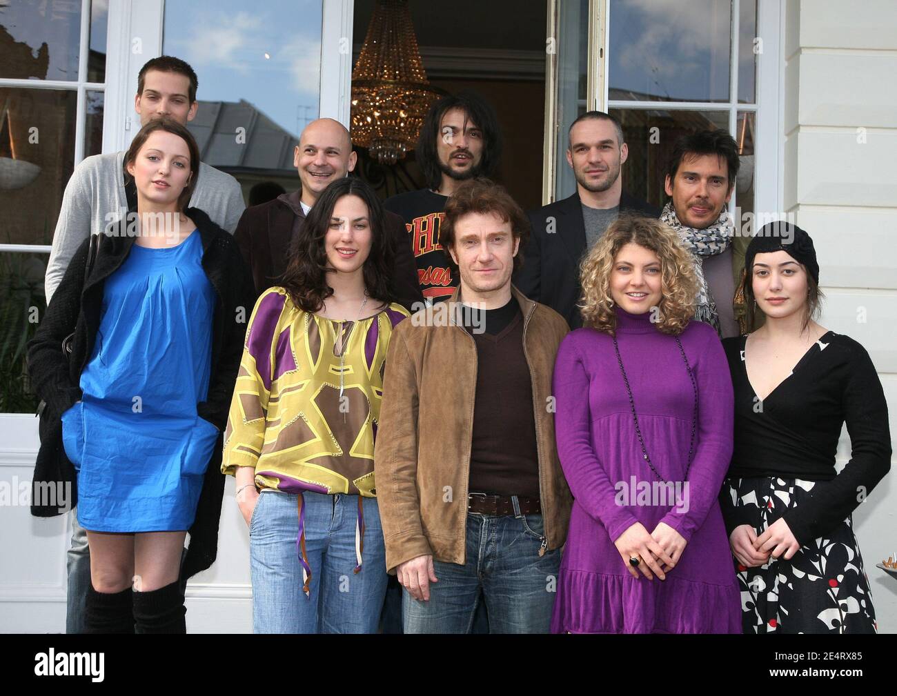 Jury's members from short movie (L to R) Fanny Valette, Julie Fournier, Stephanie Crayencour, Andy Gillet, Sylvain Goldberg, Vincent Martinez, Philippe Bas and Alexandre Thibault pose for pictures during the 19th Valenciennes film festival in Valenciennes, France on March 29, 2008. Photo by Denis Guignebourg/ABACAPRESS.COM Stock Photo