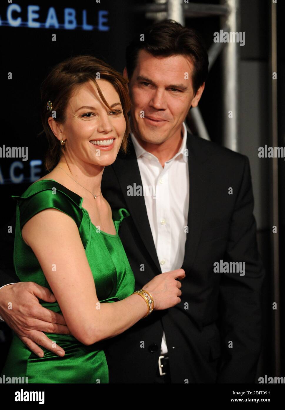 Diane Lane and Josh Brolin attend the premiere of 'Untraceable' at the Silver Screen Theatre in West Hollywood. Los Angeles, January 22, 2008. (Pictured: Diane Lane, Josh Brolin). Photo by Lionel Hahn/ABACAPRESS.COM Stock Photo