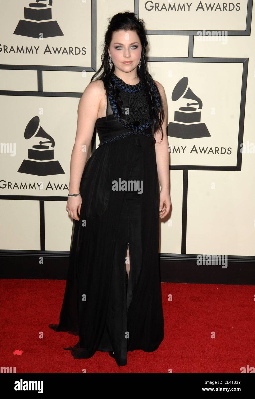 Amy Lee attends the 50th Annual Grammy Awards held at the Staples