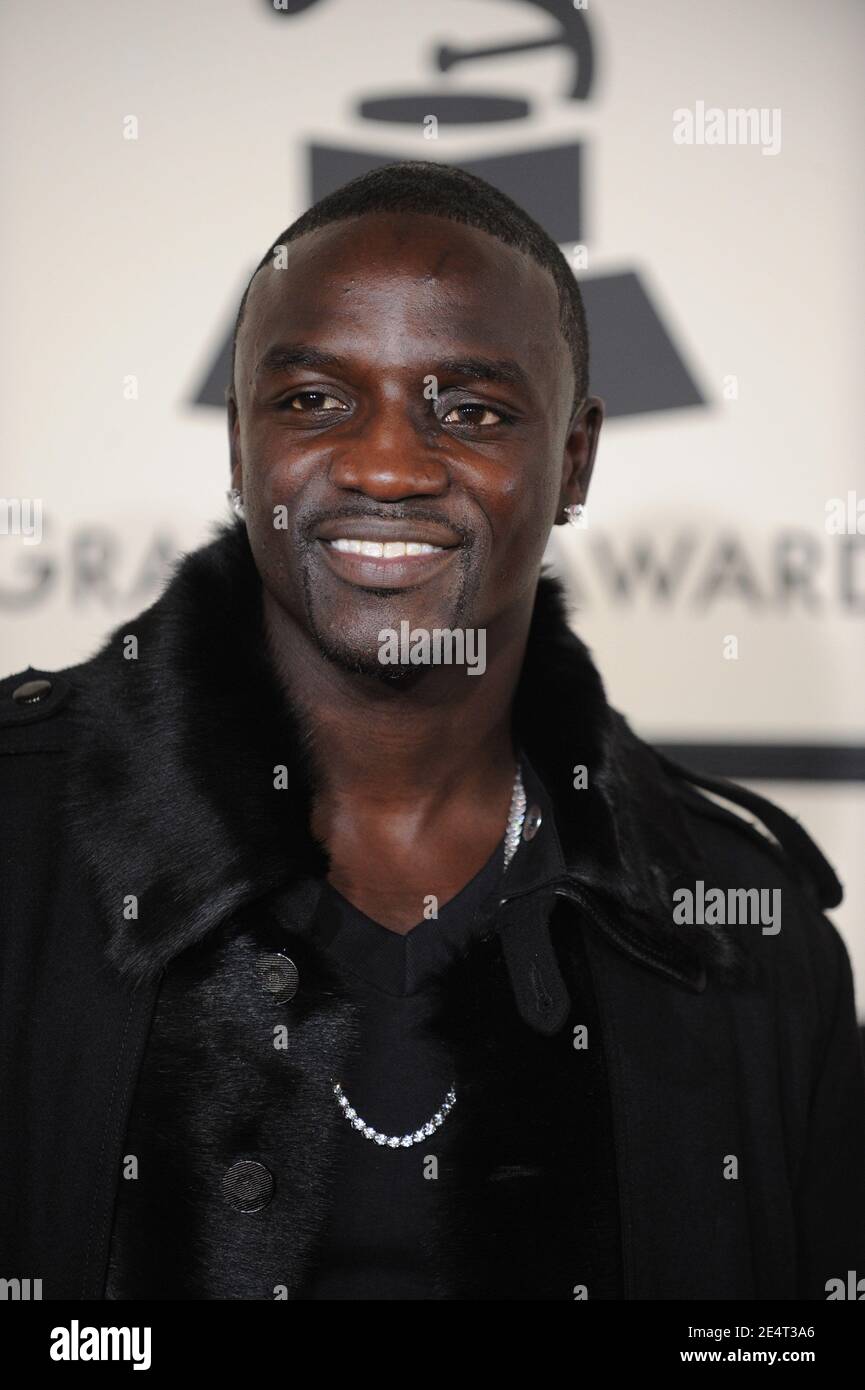 Akon attends the 50th Annual Grammy Awards held at the Staples Center ...