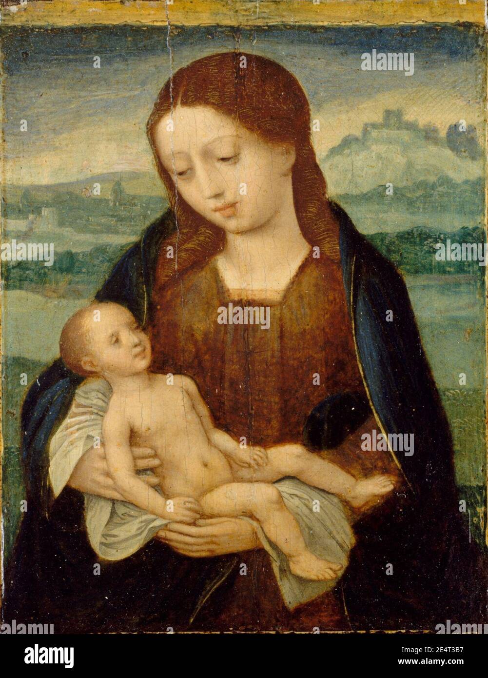 Master of the Female Half-Lengths - Virgin and Child Stock Photo