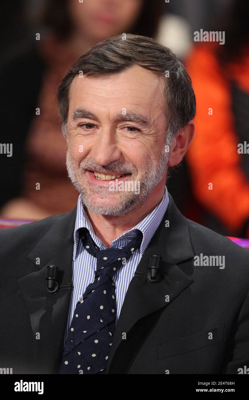 Christophe Malavoy at the taping of Vivement Dimanche on January 30 ...