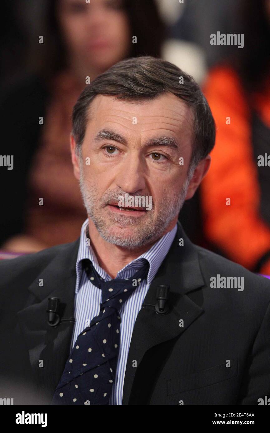 Christophe Malavoy at the taping of Vivement Dimanche on January 30 ...