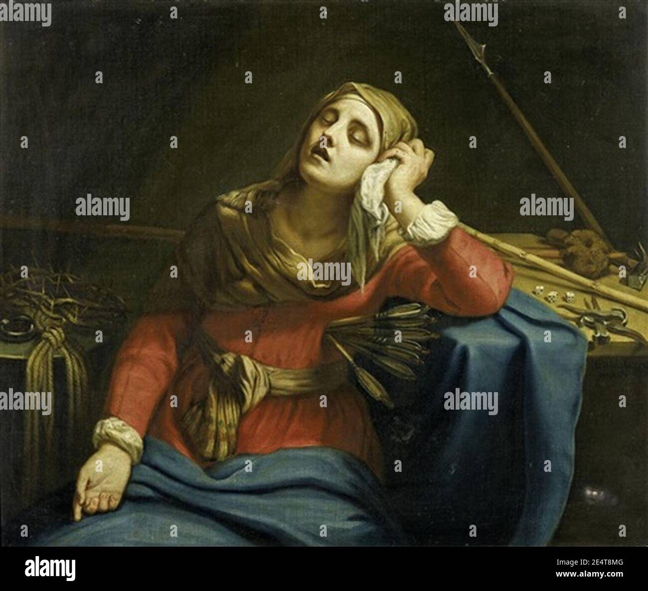 Mater Dolorosa by Cagnacci (Schloss Schleissheim Stock Photo Alamy