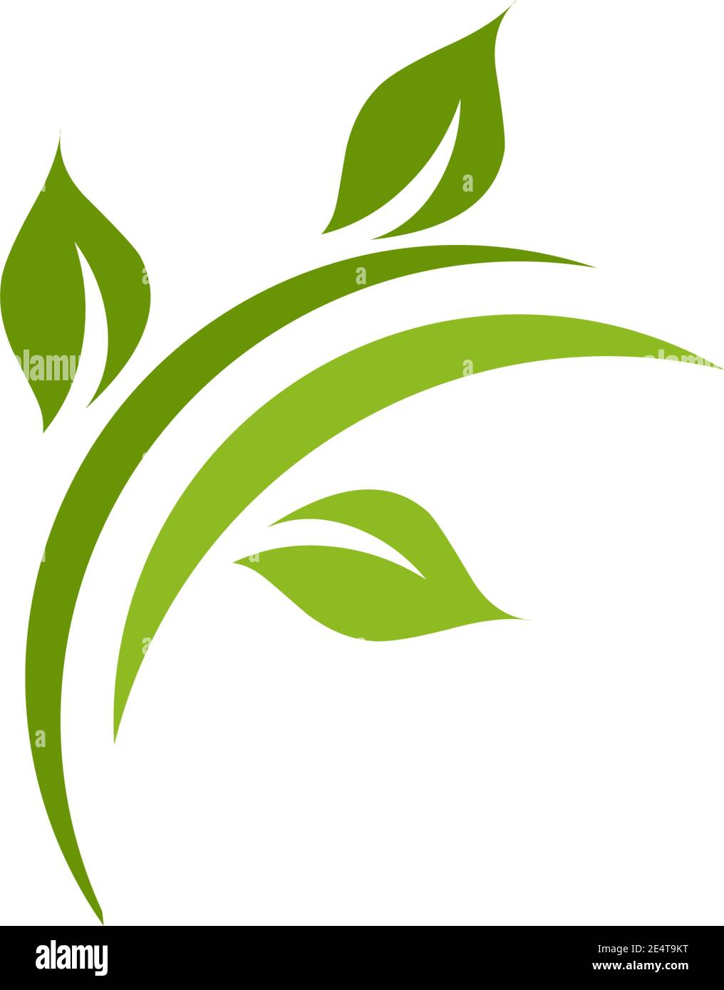 Leaf icon logo design vector illustration template Stock Vector Image ...