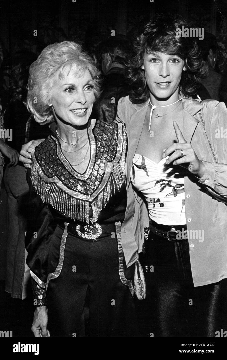 Janet Leigh And Jamie Lee Curtis At The Boomtown Party 5/22/1979 Credit