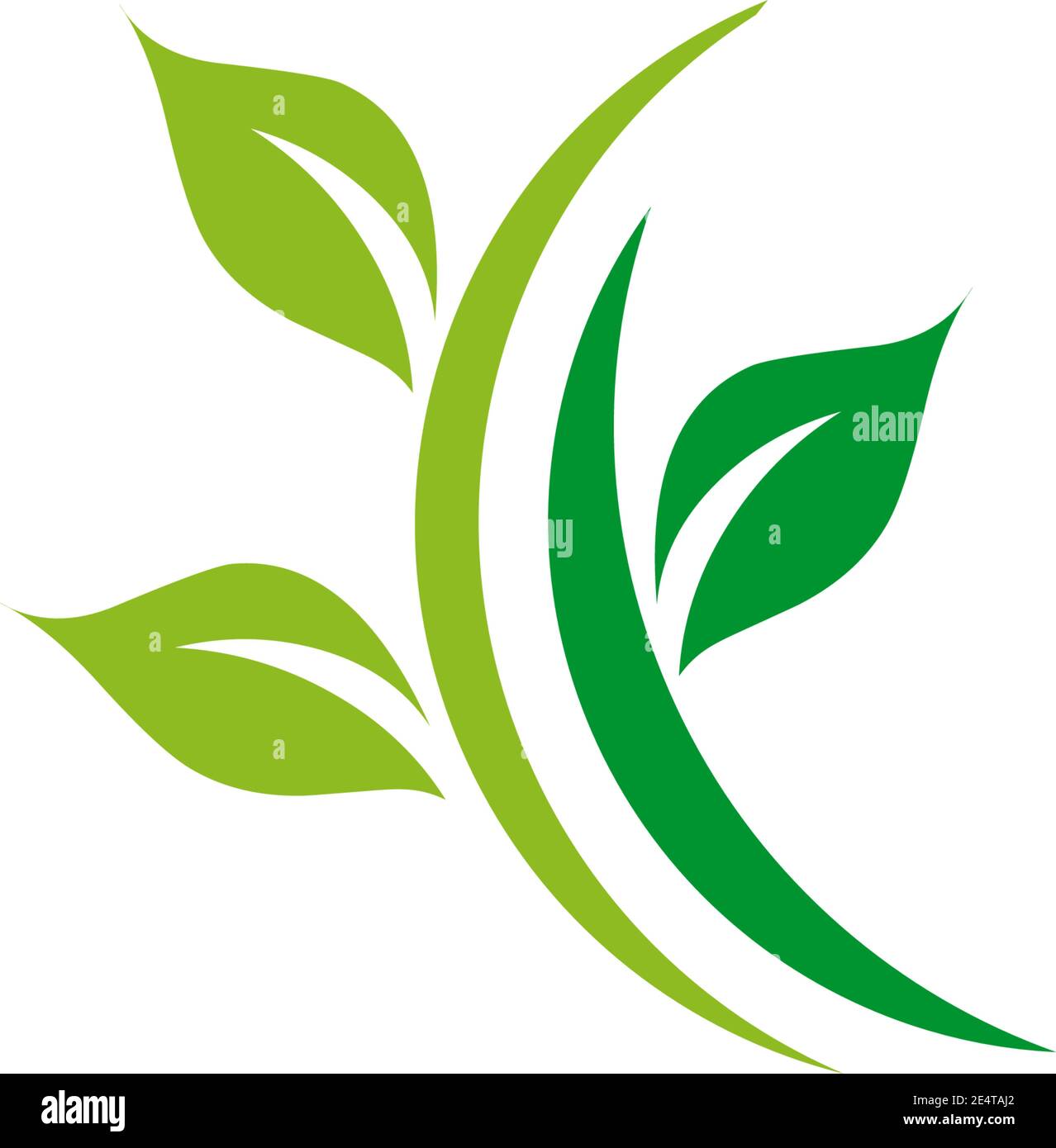 Leaf icon logo design vector illustration template Stock Vector