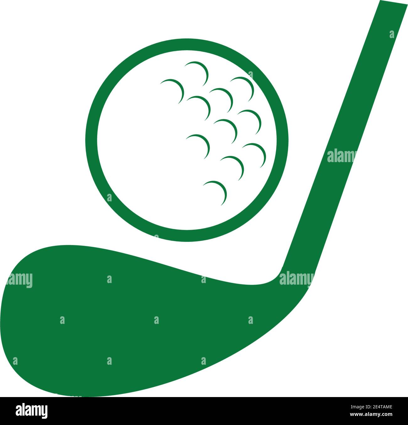 Golf club icon logo design inspiration vector template Stock Vector