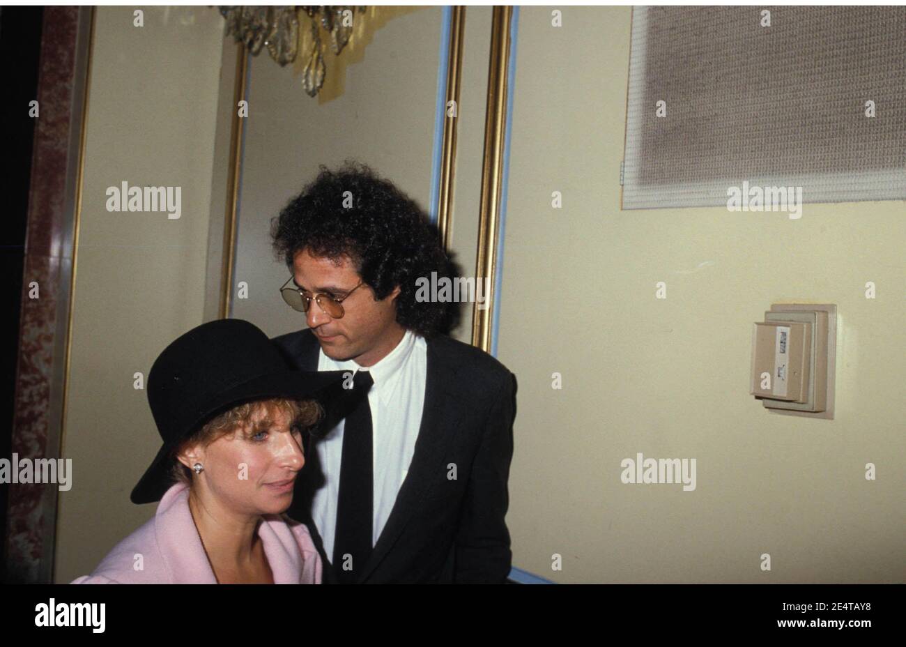 Barbra Streisand And Richard Baskin 1984  Credit: Ralph Dominguez/MediaPunch Stock Photo