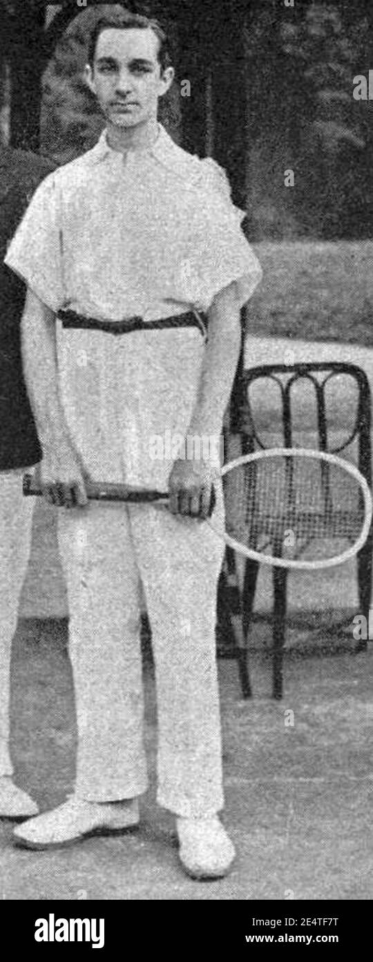 Max Decugis en 1902 (20 ans Stock Photo Alamy