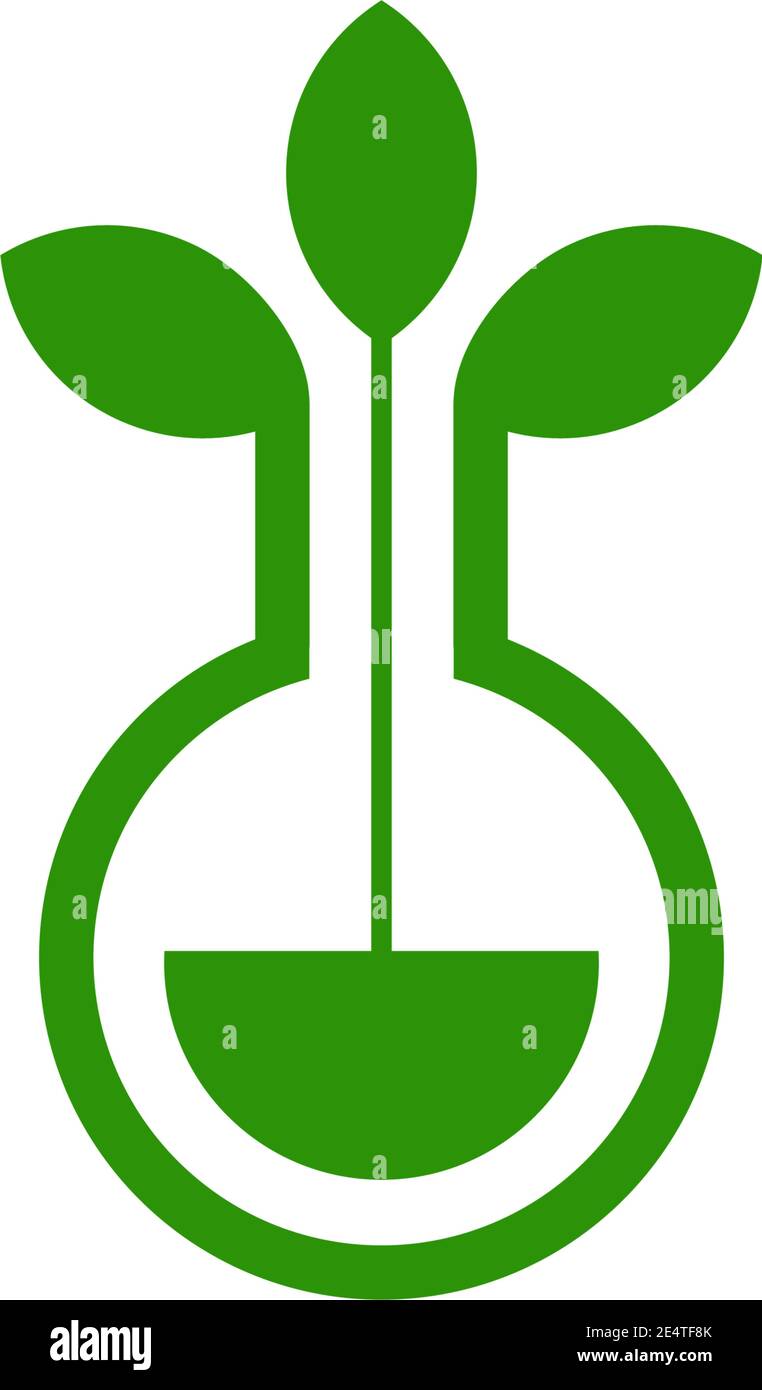 Lab logo design with using chemical bottle icon logo design vector template Stock Vector