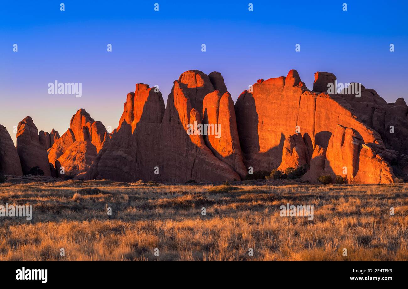 DEVILS GARDEN ARCHES NATIONAL PARK MOAB UTAH Stock Photo - Alamy