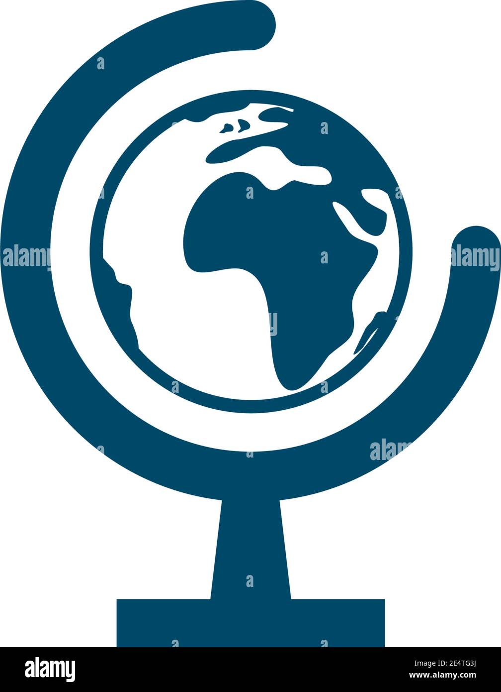 Globe icon logo design inspiration vector template Stock Vector Image ...