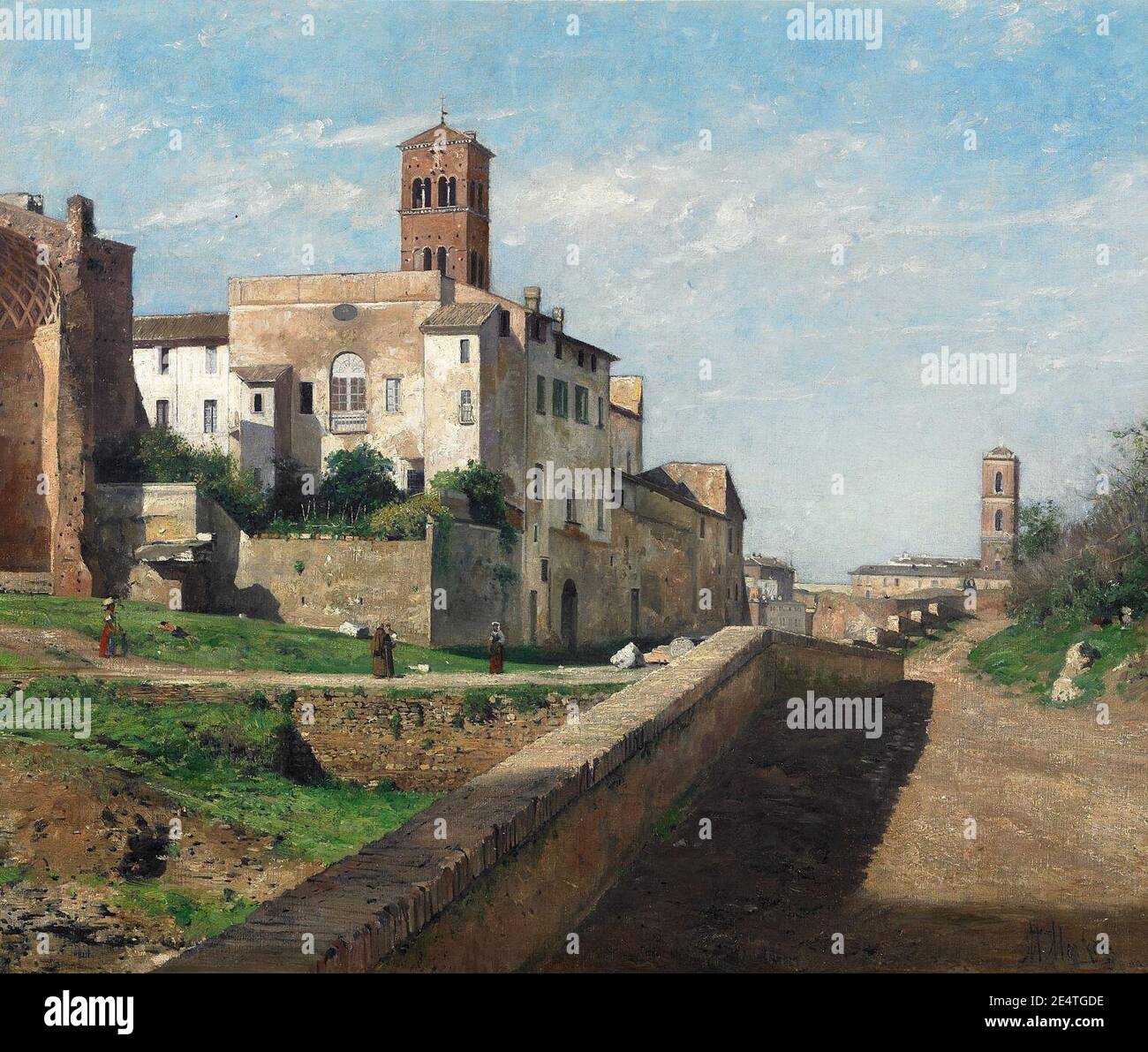 Max Merker Am Palatin in Rom Stock Photo - Alamy