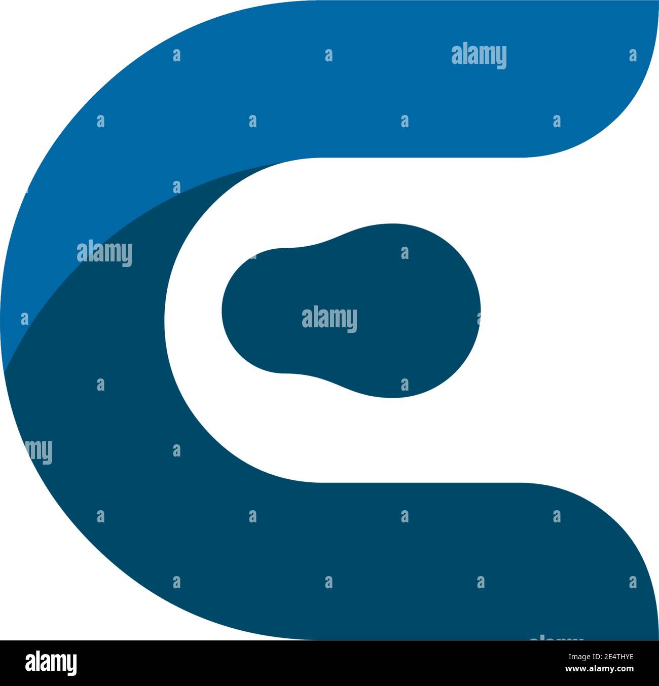 E letter initial icon logo design inspiration vector template Stock ...