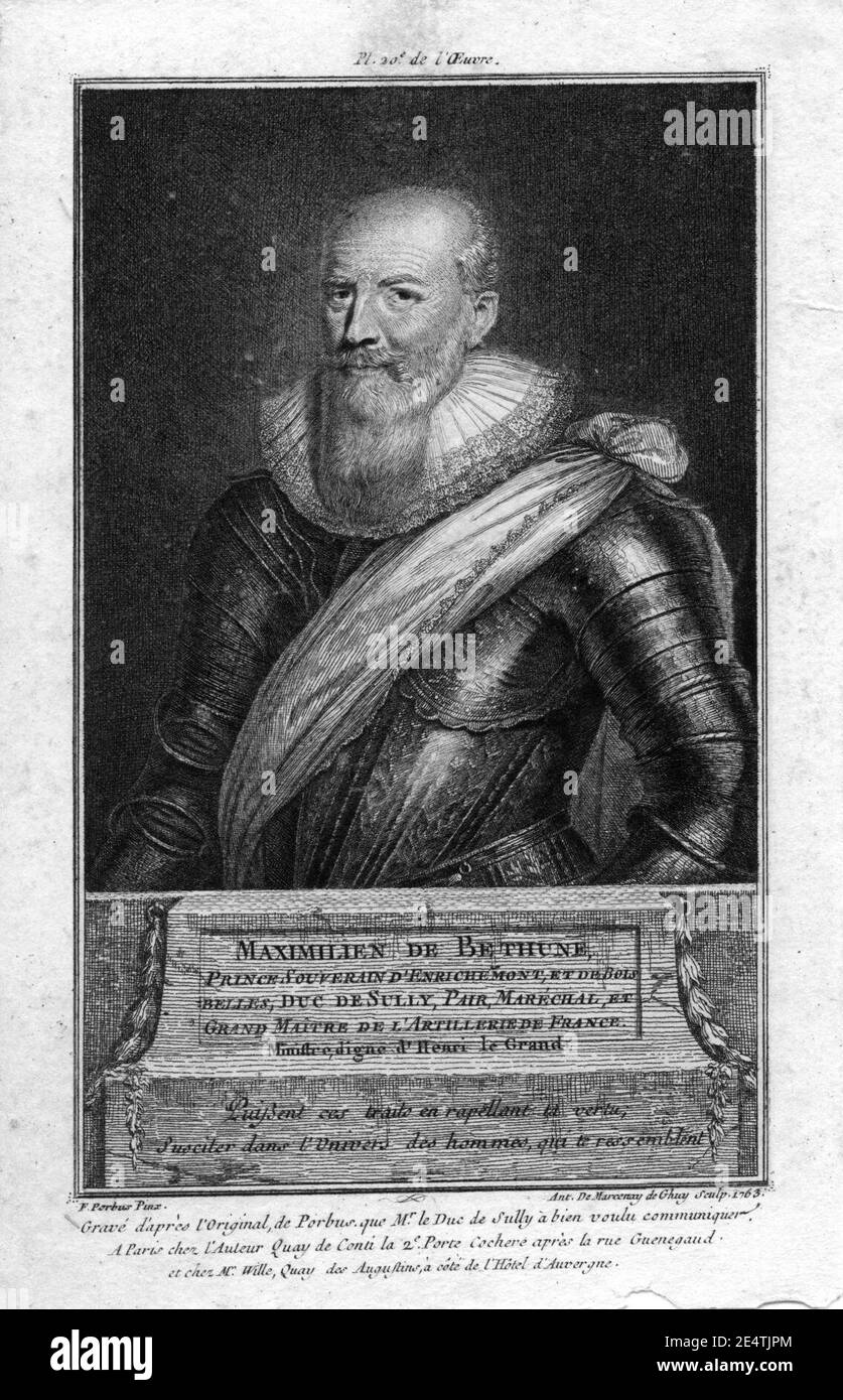 Maximilien de Béthune duc de Sully Stock Photo Alamy